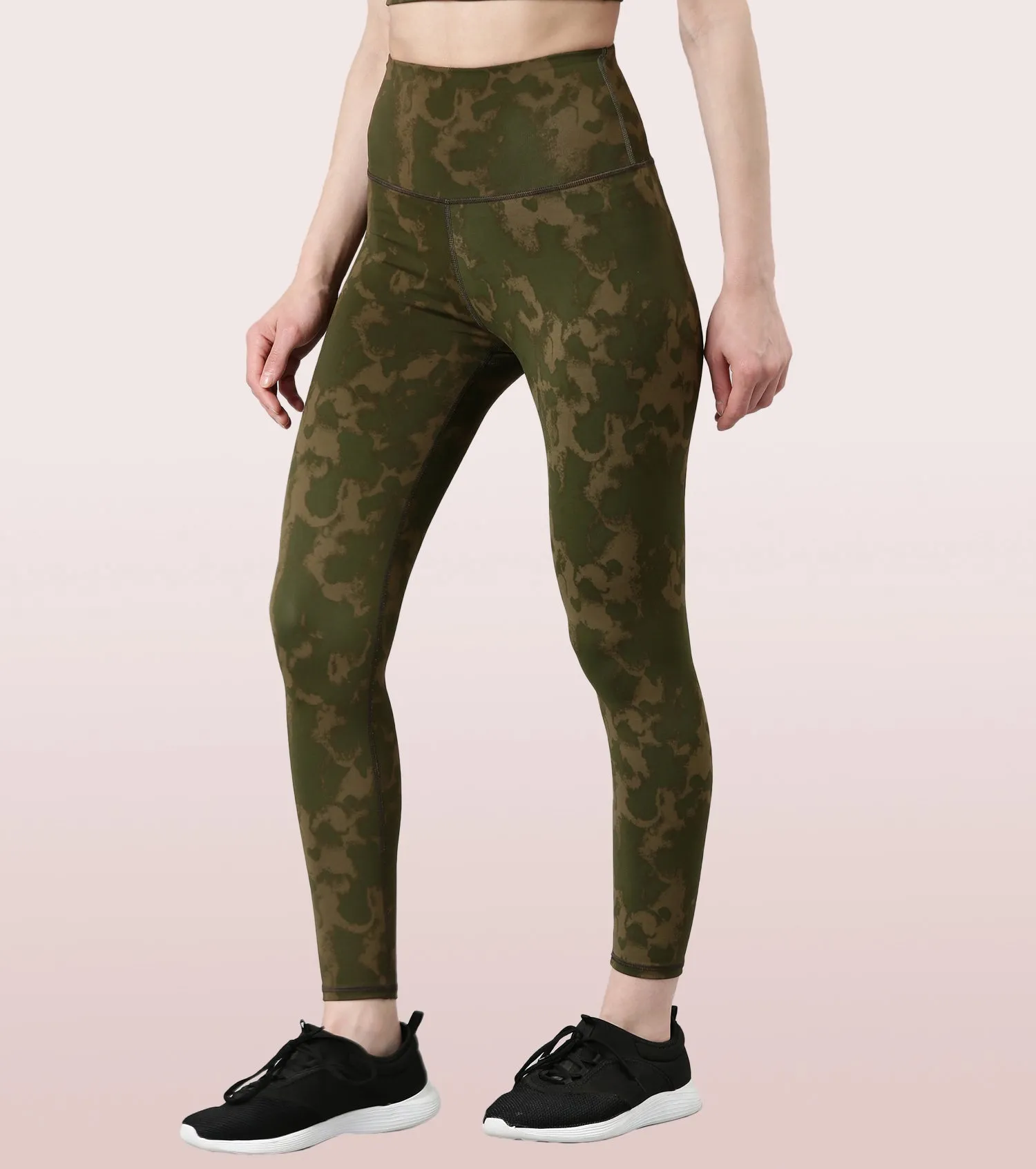 Hugged Leggings | High Waisted 7/8 Dry Fit Printed Leggings