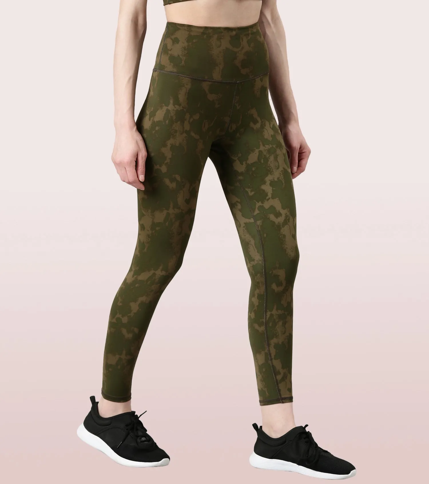 Hugged Leggings | High Waisted 7/8 Dry Fit Printed Leggings
