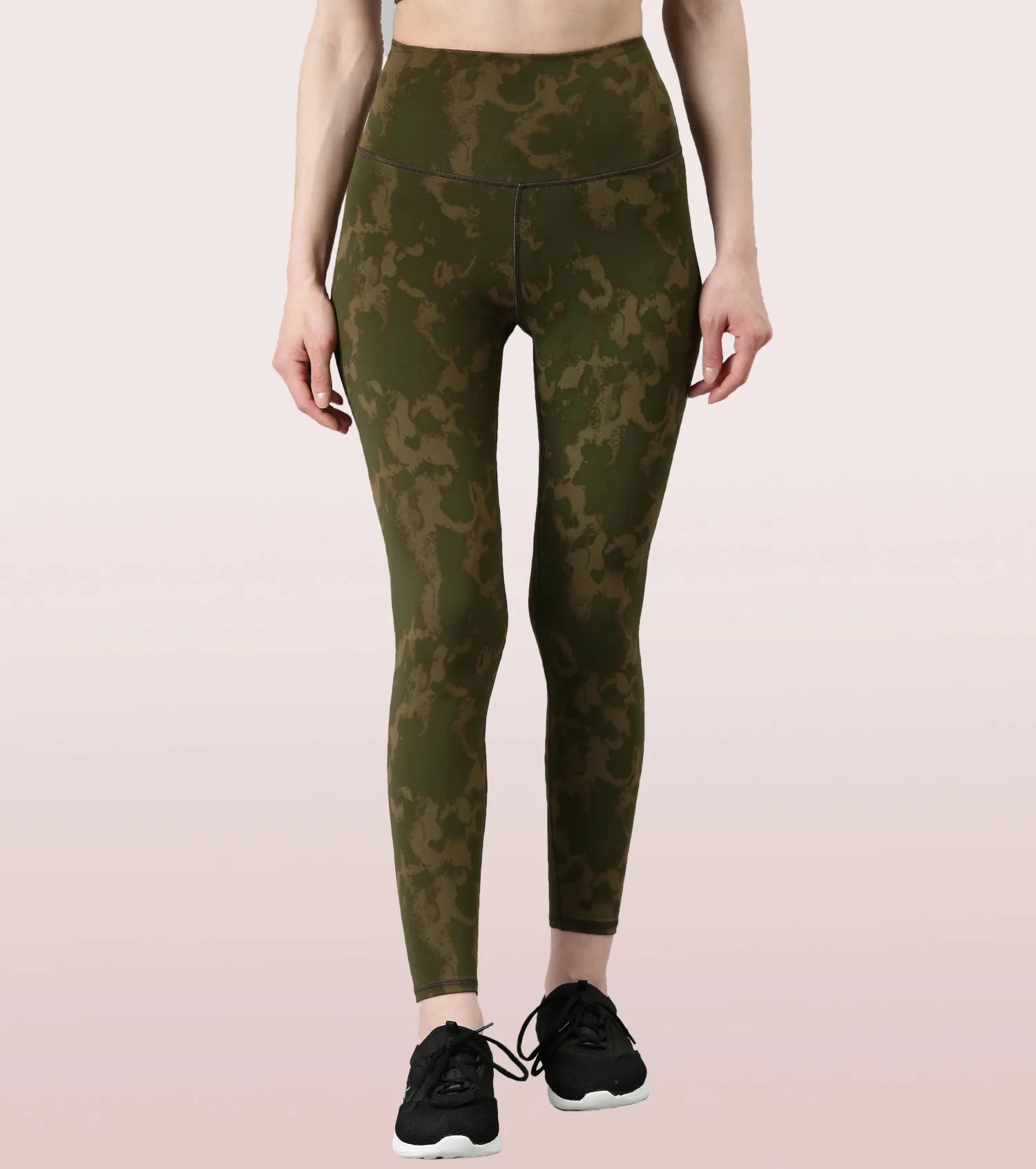 Hugged Leggings | High Waisted 7/8 Dry Fit Printed Leggings