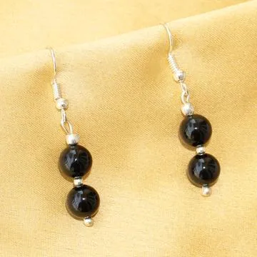 Imeora Tripple Line 10mm Agate Necklace With 8mm Earrings