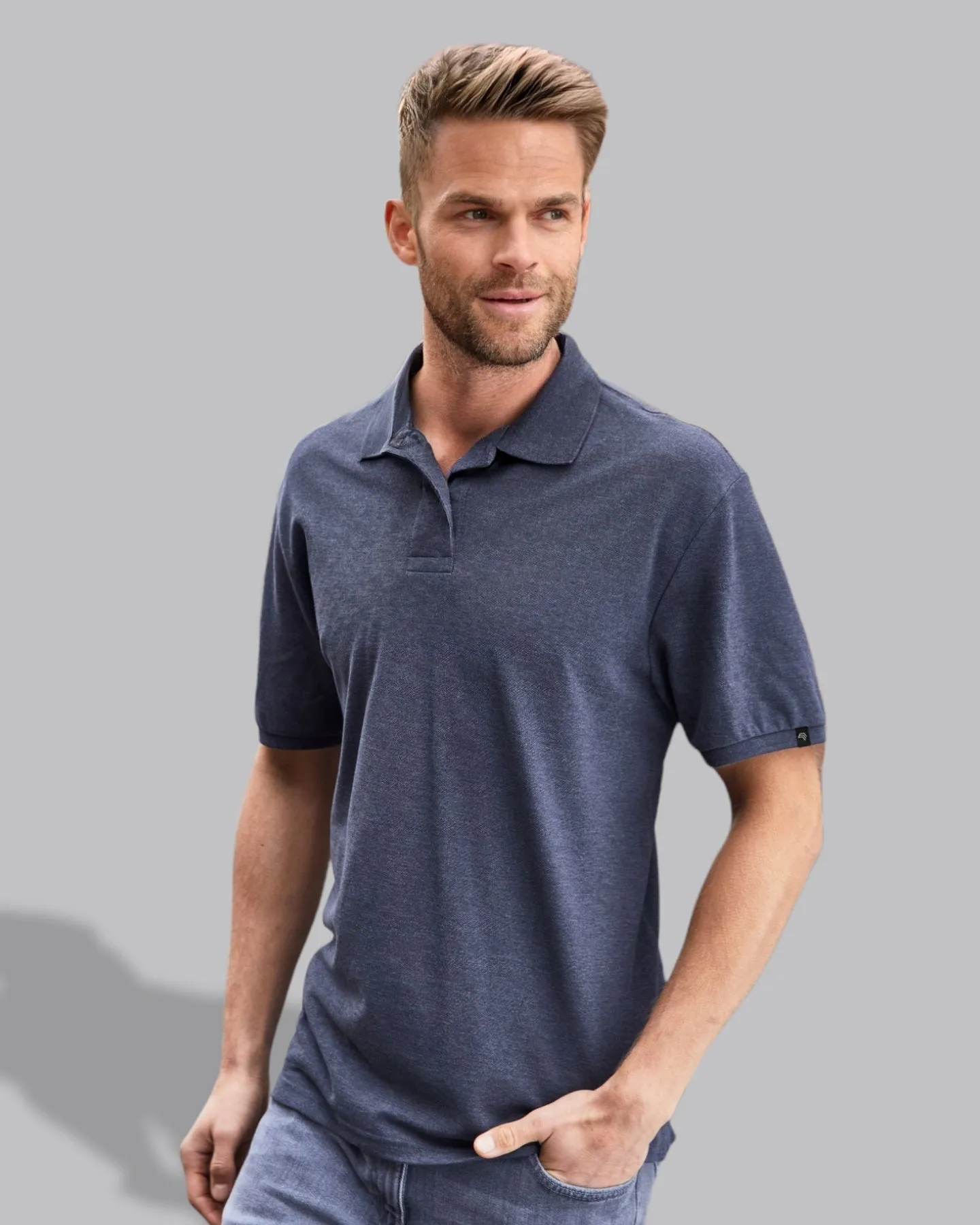 JAN 8010 ― Herren Bio-Baumwolle Polo Shirt - Pink
