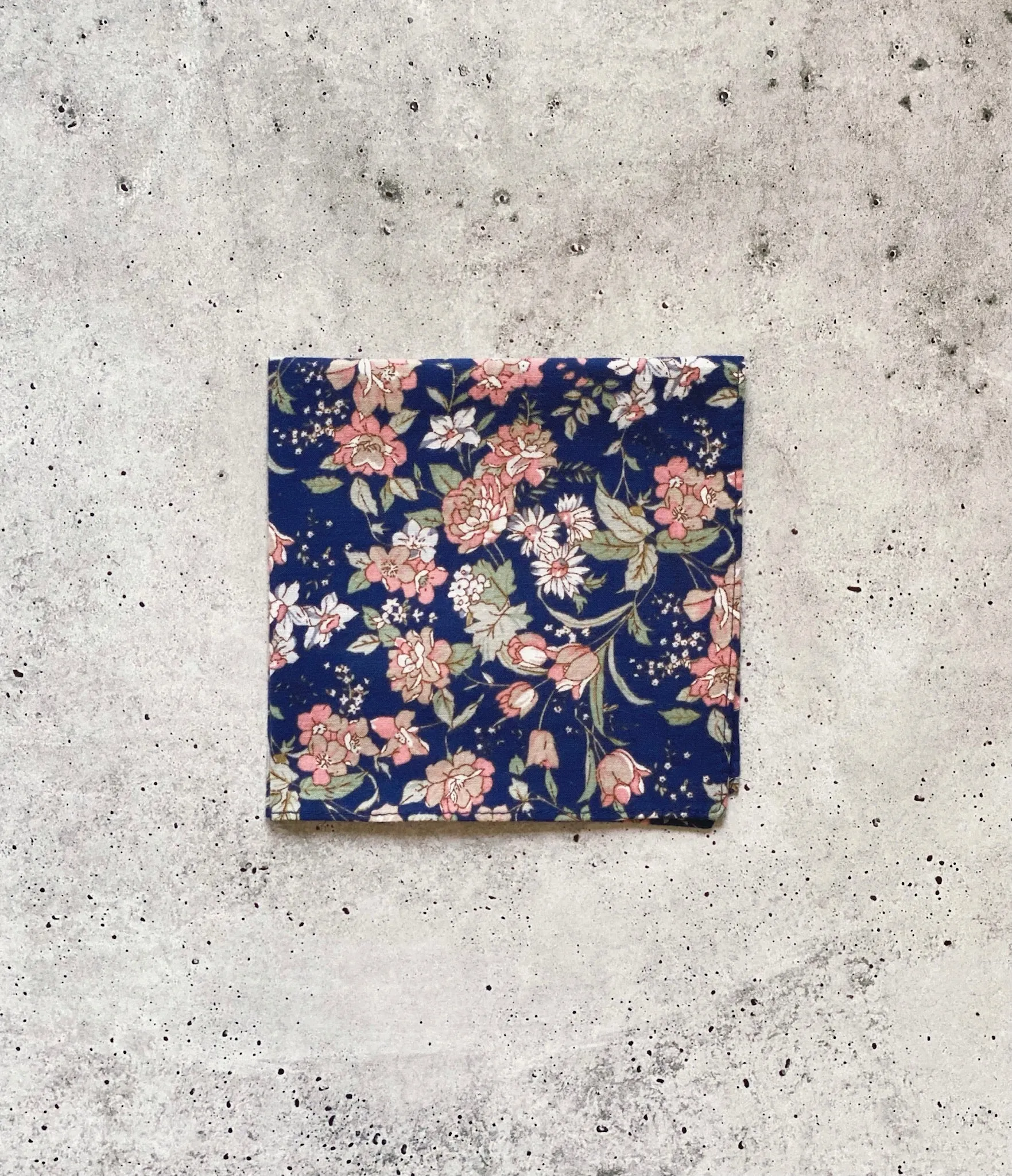 Jasper Cotton Floral Pocket Square