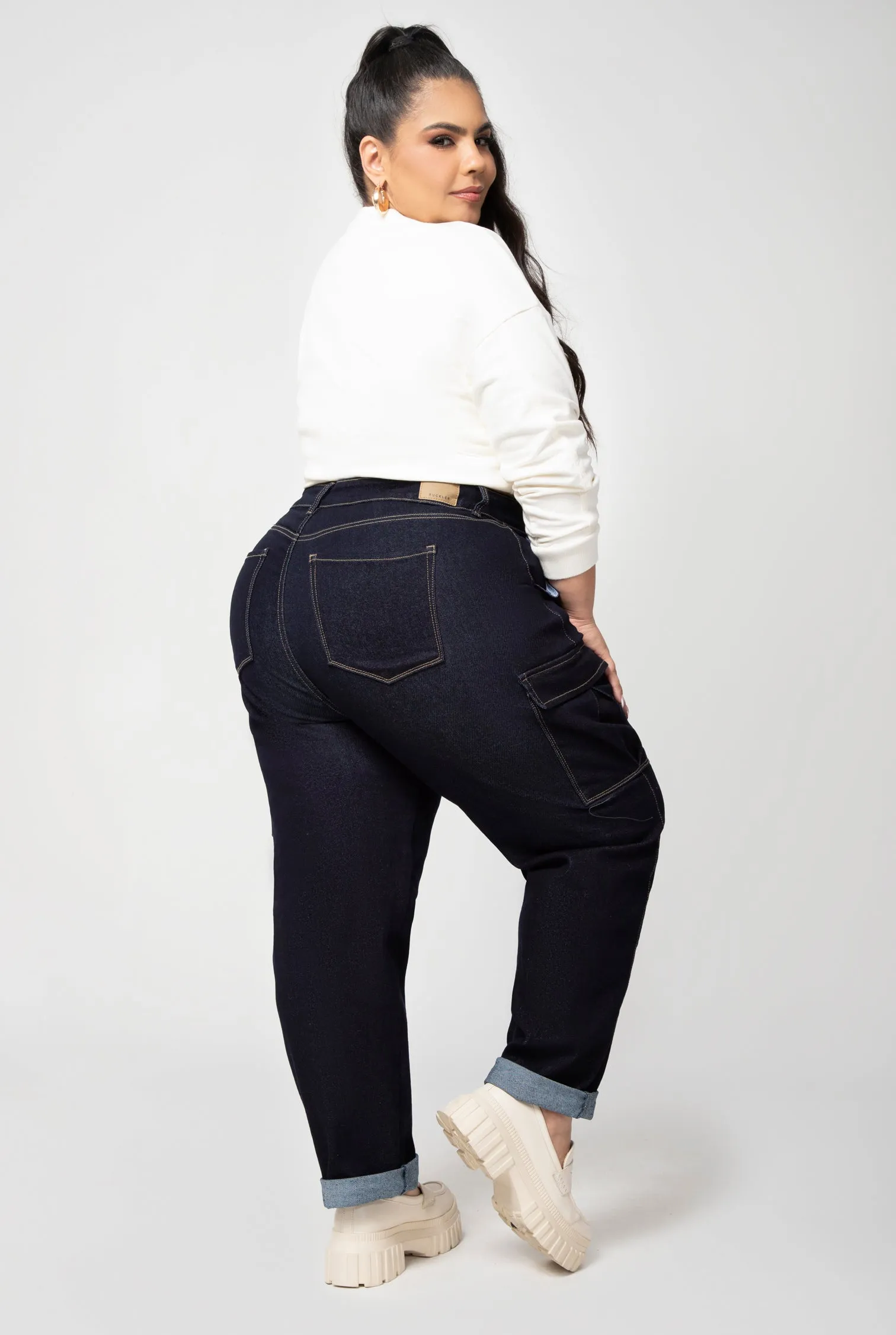 JEAN SLOUCHY CARGO DAMA REF 9740 PL