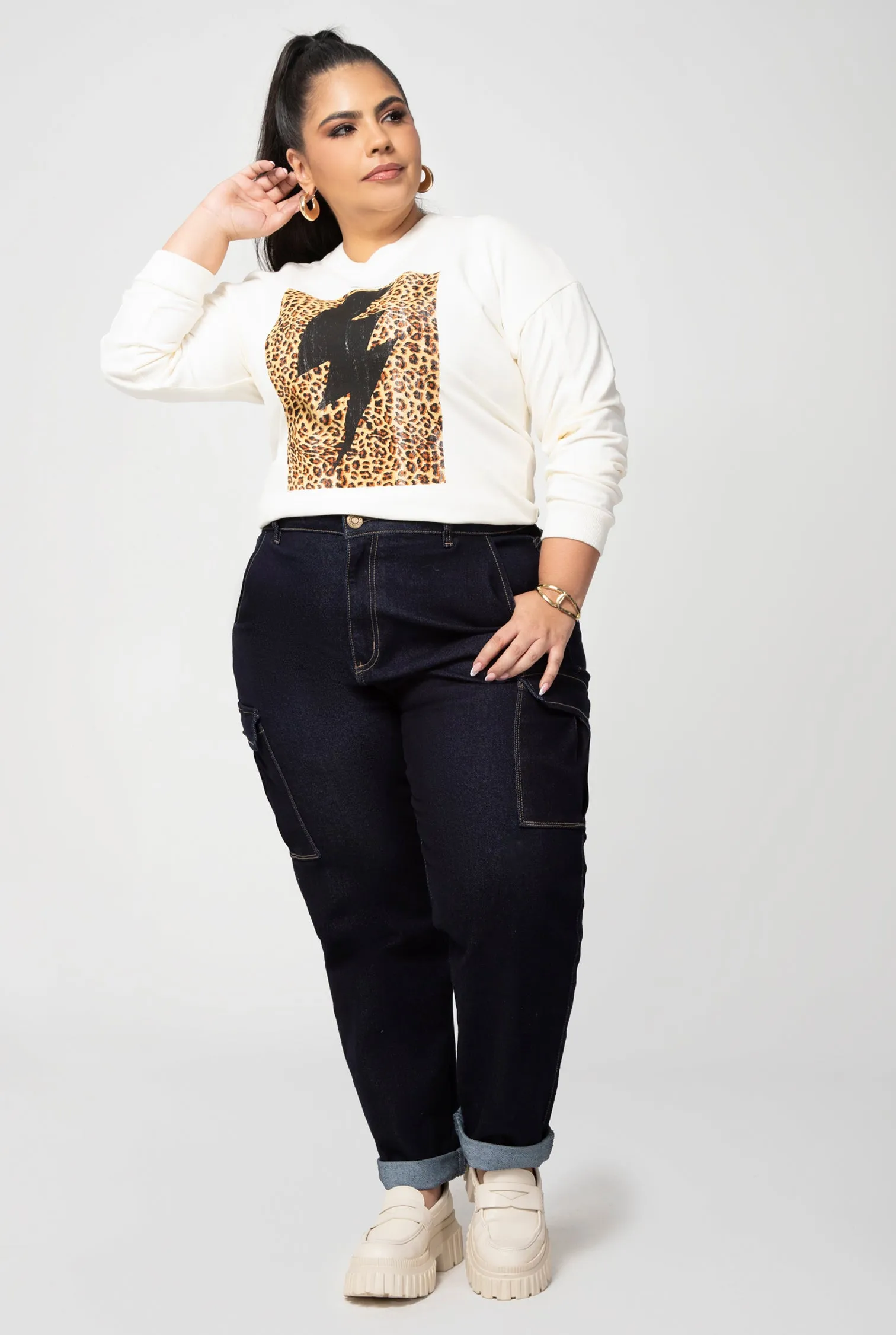 JEAN SLOUCHY CARGO DAMA REF 9740 PL