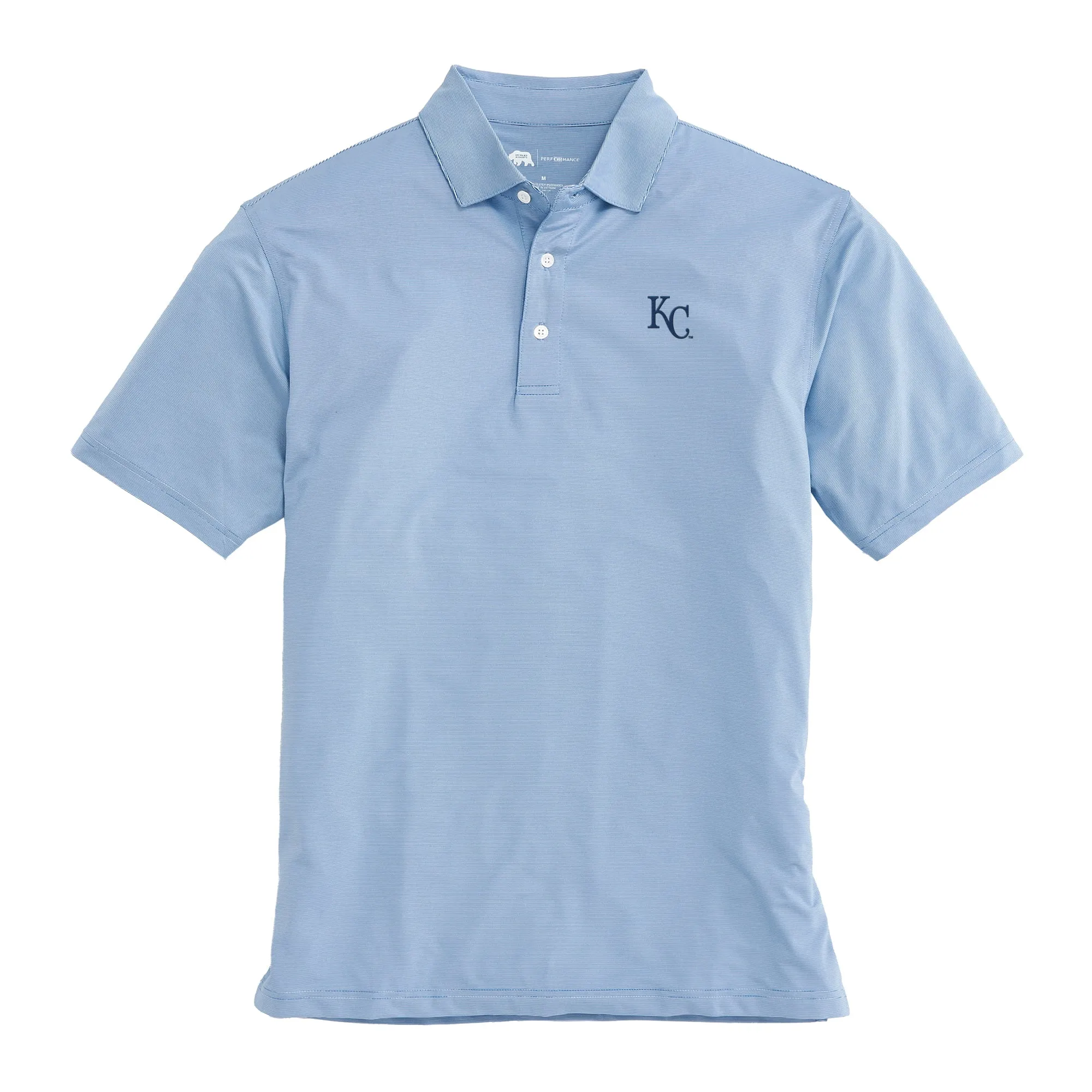 Kansas City Royals Hairline Stripe Performance Polo