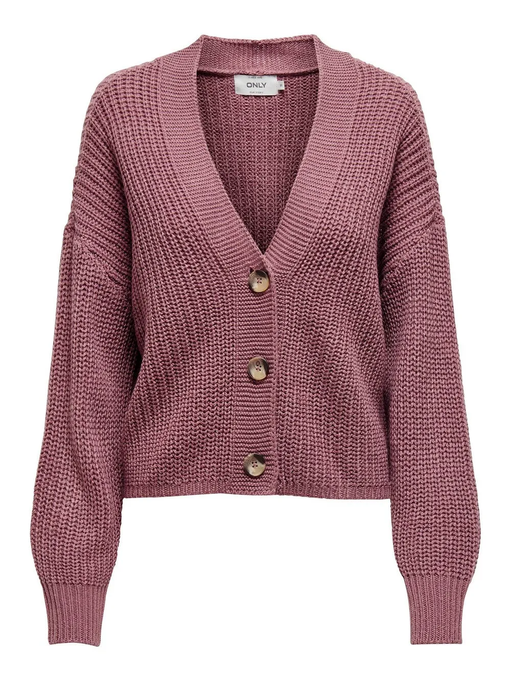 Knitted cardigan ONLY Carol, dark pink