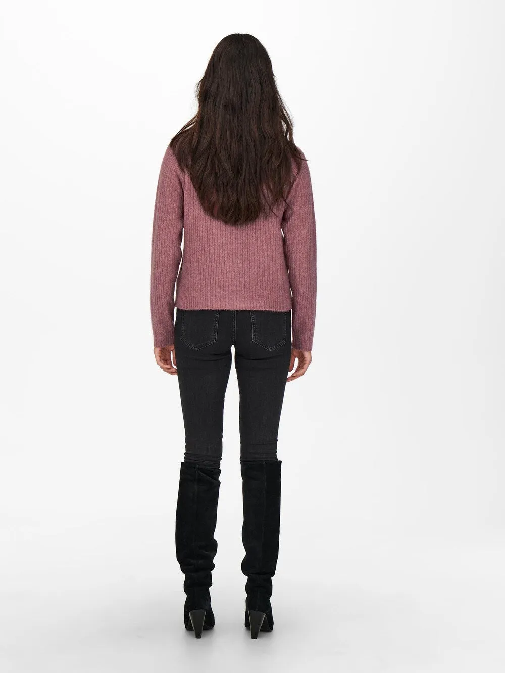 Knitted cardigan ONLY Carol, dark pink