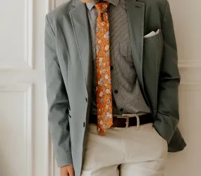 La Mare Cotton Floral Neck Tie