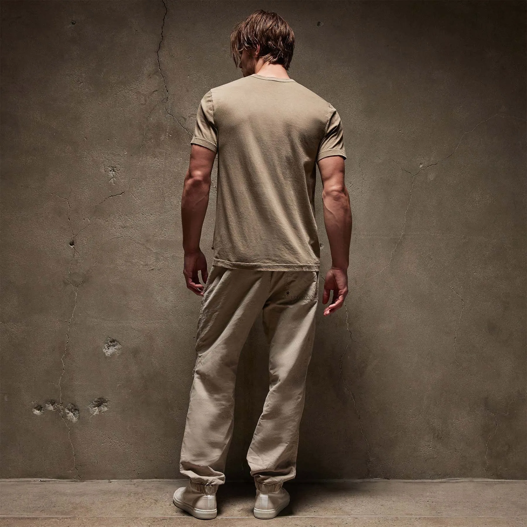Lightweight Jersey Pocket Tee - Cashew Pigment