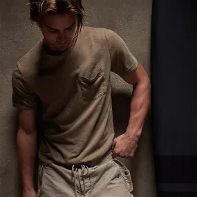 Lightweight Jersey Pocket Tee - Cashew Pigment