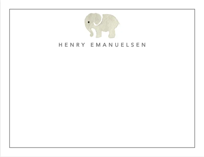 Little Elephant Stationery Set