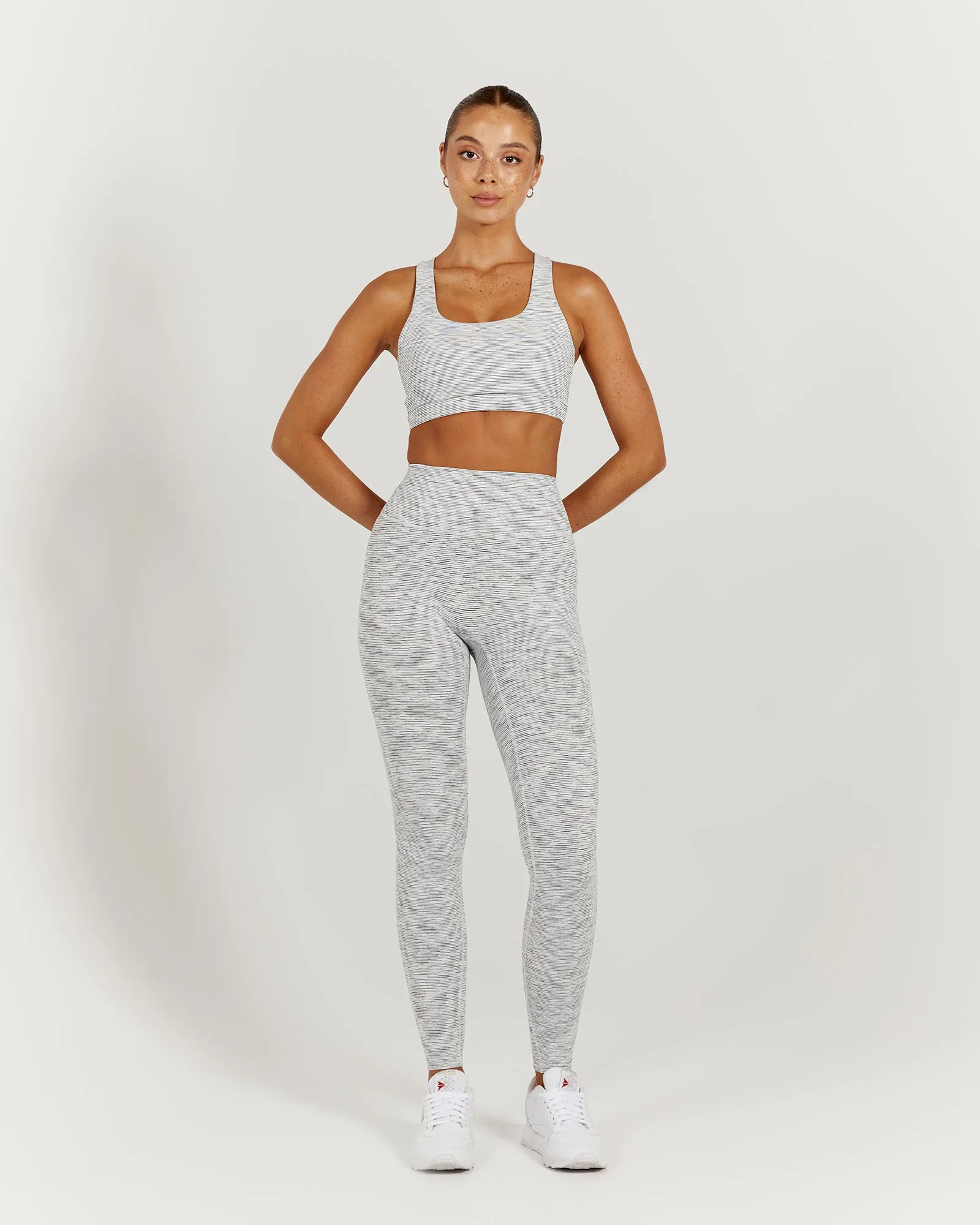 LUXE LEGGINGS 28" - ARCTIC GREY