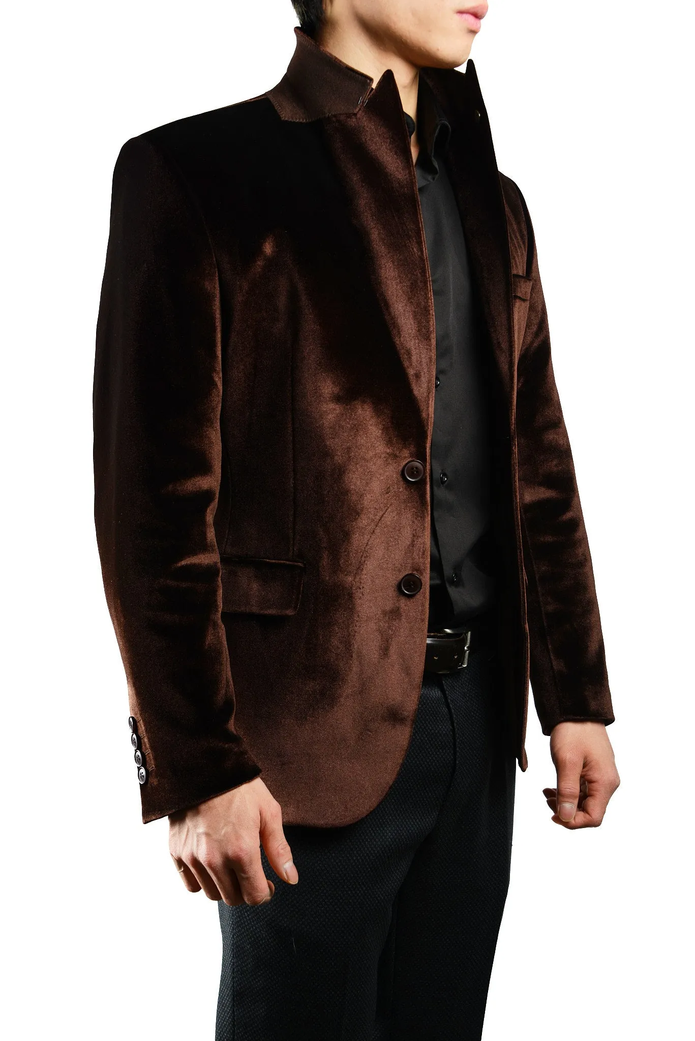 Mayfair Solid Iridescent Velvet Blazer