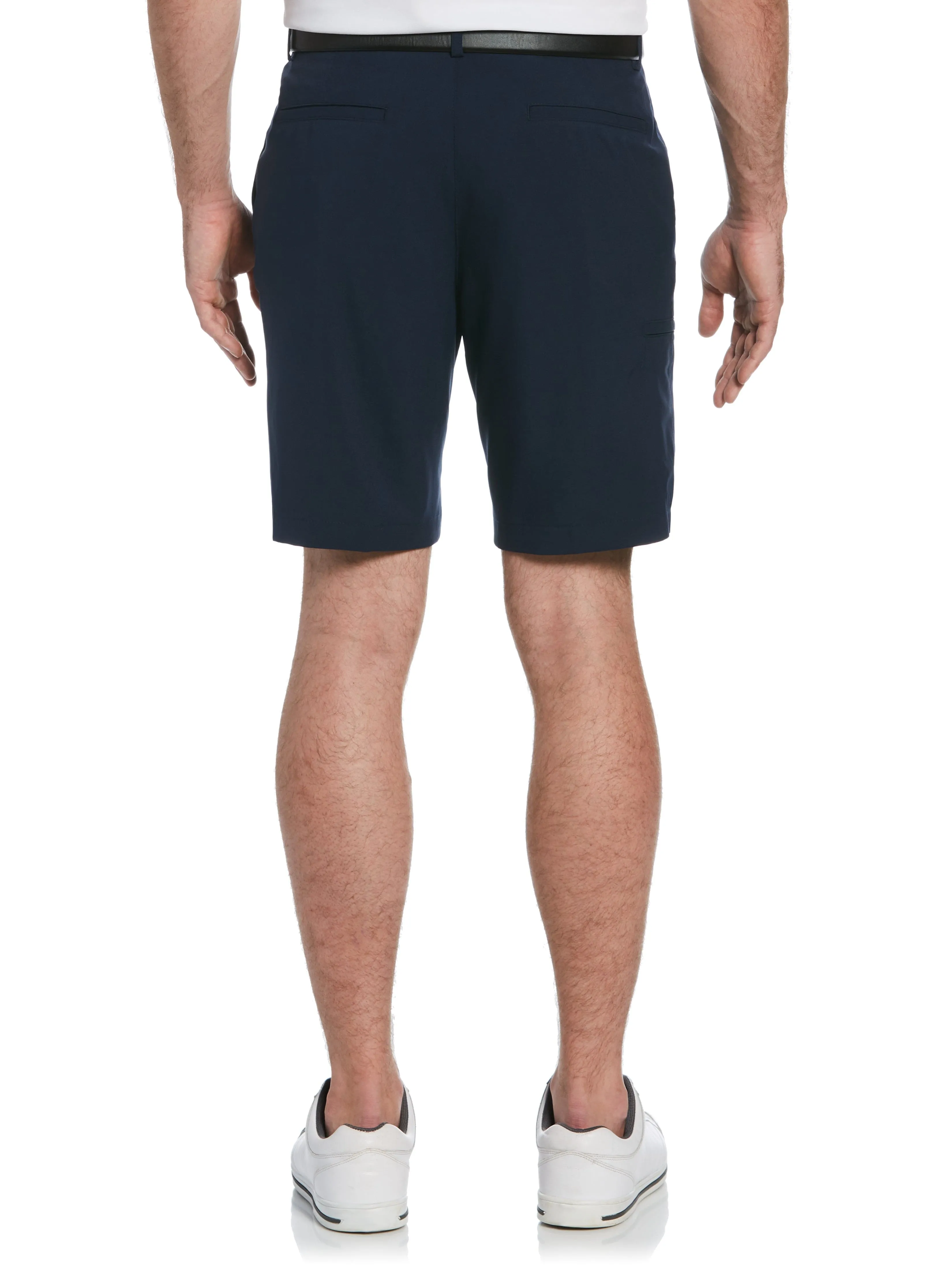 Men's Flat Front Solid Golf Short with Cargo Pocket