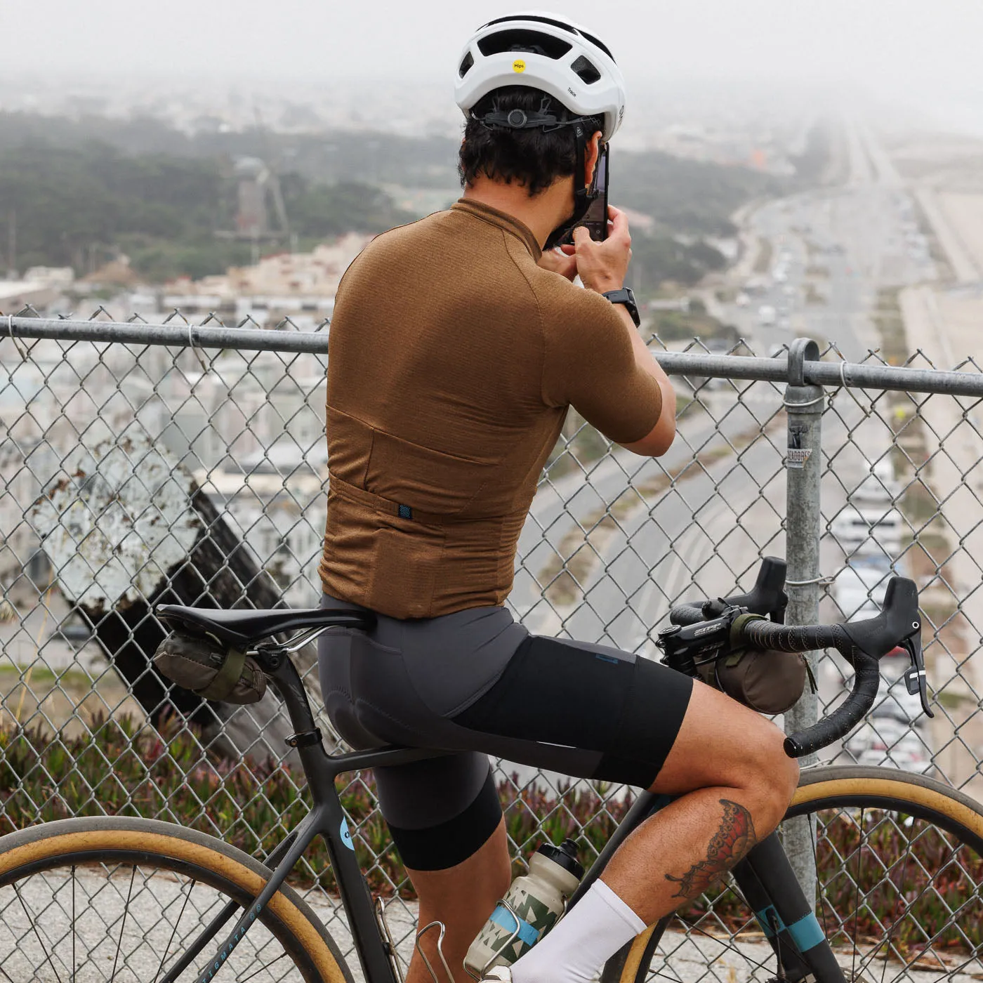 Men's Work Bib Short - Slate