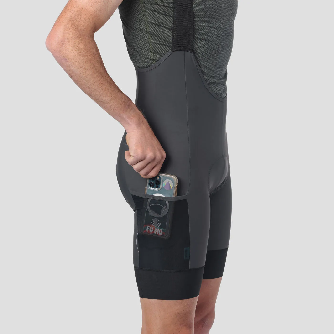 Men's Work Bib Short - Slate