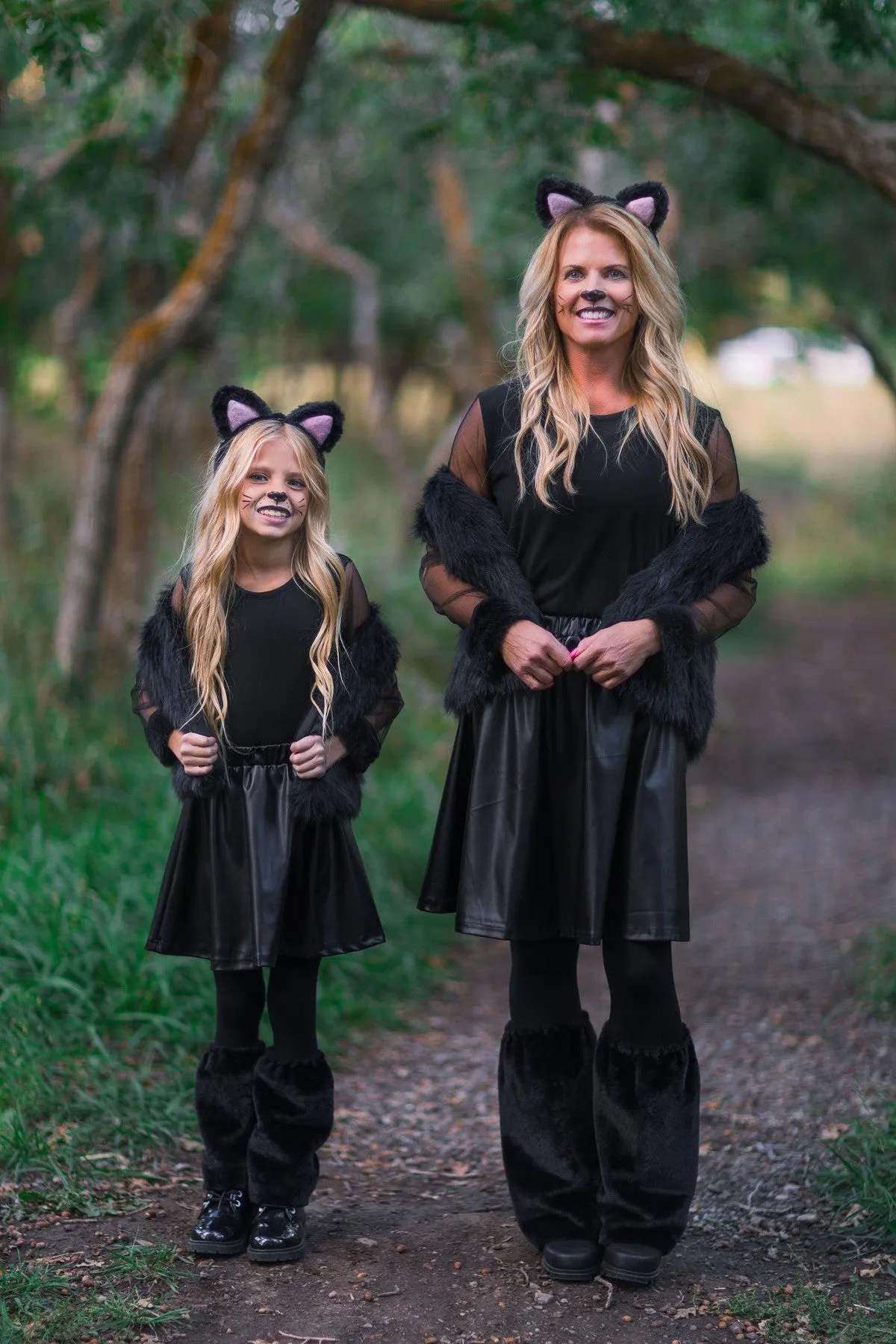 Mom & Me - Fuzzy Black Vest