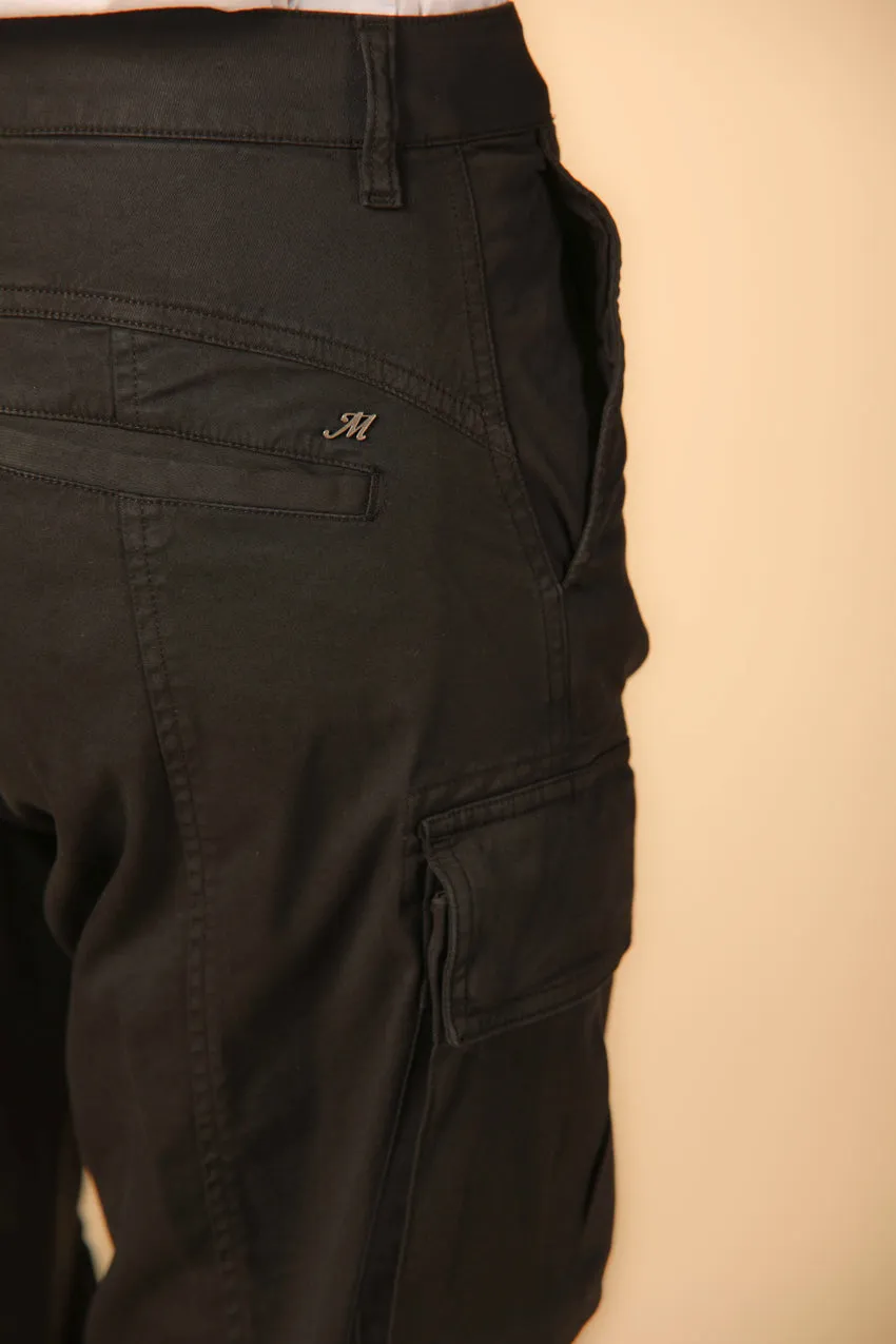New Hunter pantalone cargo donna in gabardina relaxed