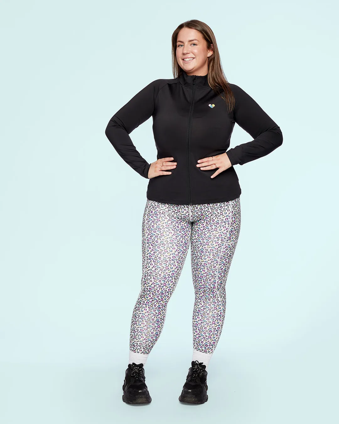 Peachylean Structured Full-Zip Top Black