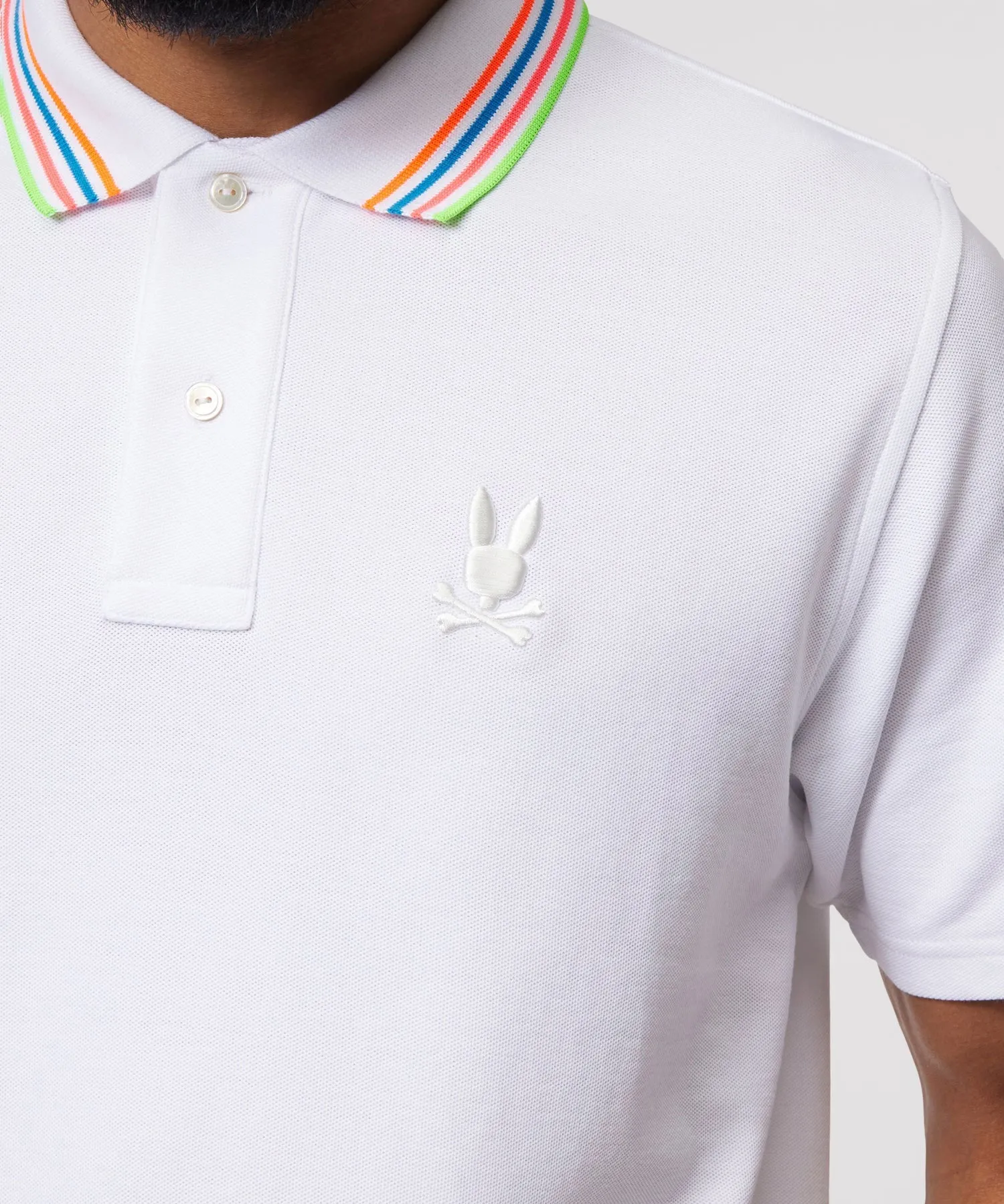 Psycho Bunny Athens Pique Polo - White