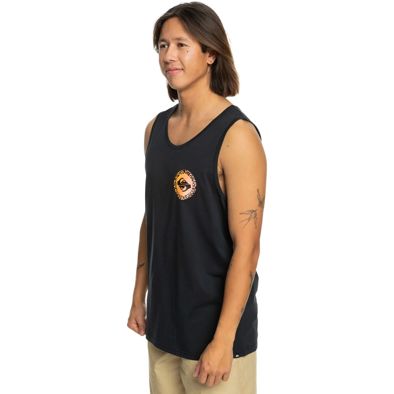 Quiksilver Mens Long Fade Crew Neck Vest
