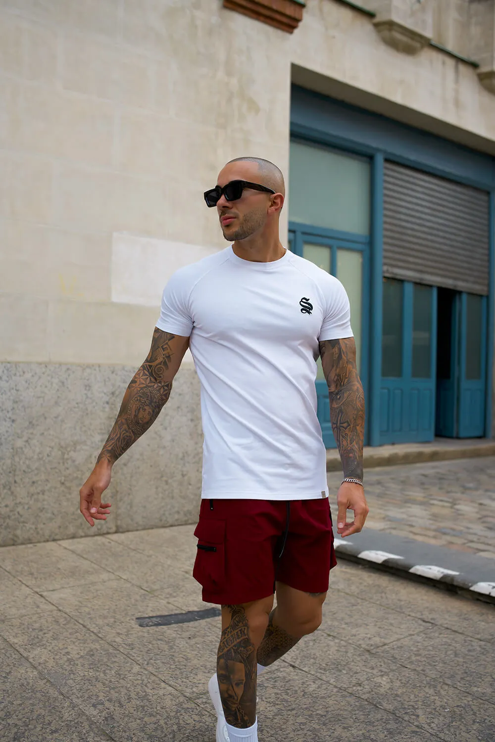 Raptor Cargo Shorts - Burgundy