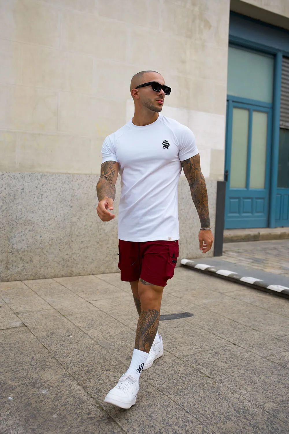 Raptor Cargo Shorts - Burgundy