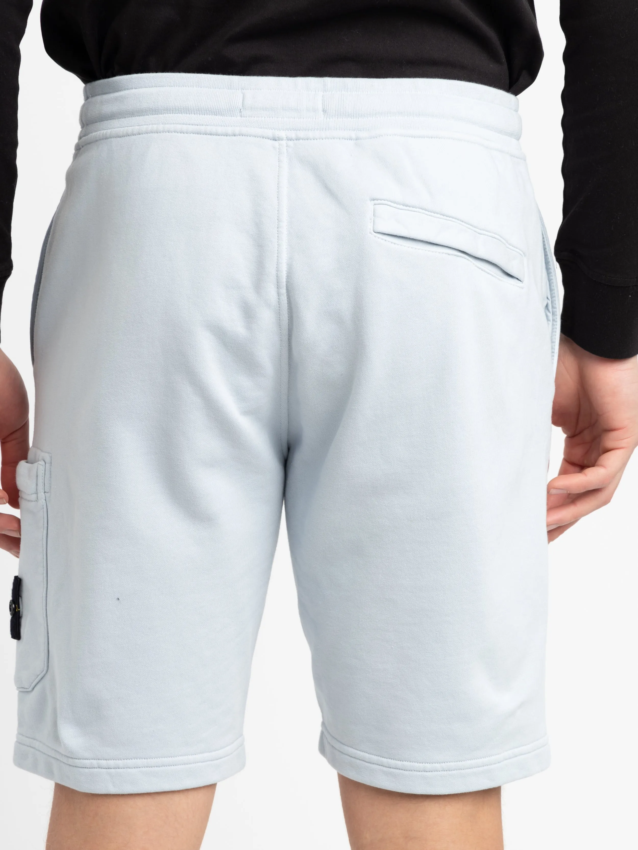 Sky Blue Cotton Shorts