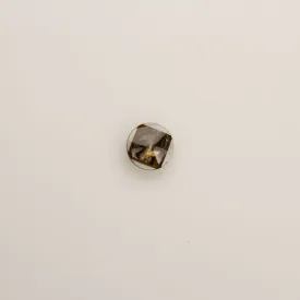 Small Brown Mother of Pearl 'Square' Button