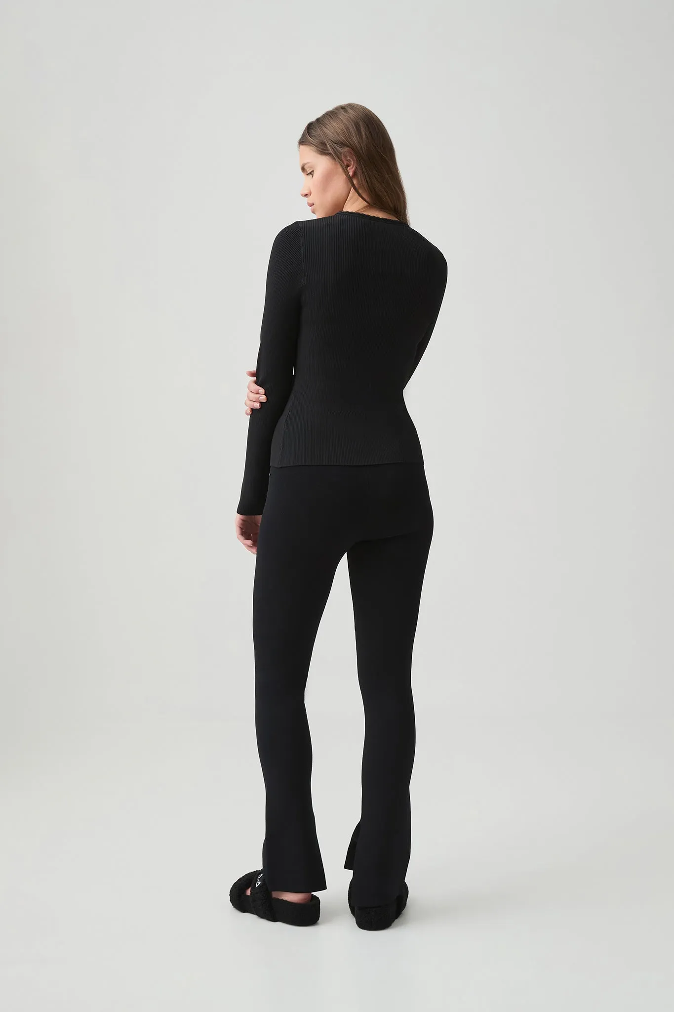 Split Hem Knit Pant 205