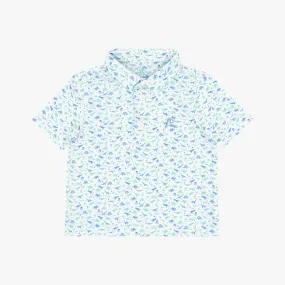 The Lil' Jurassic | Performance Polo | The Jurassic - White