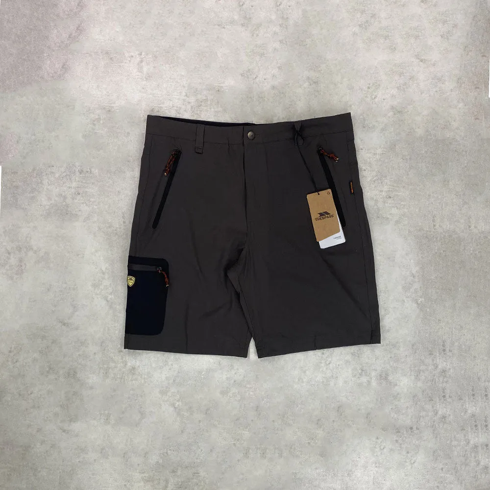 TRESPASS Cargo SHORTS RUNNEL Grey/ Black