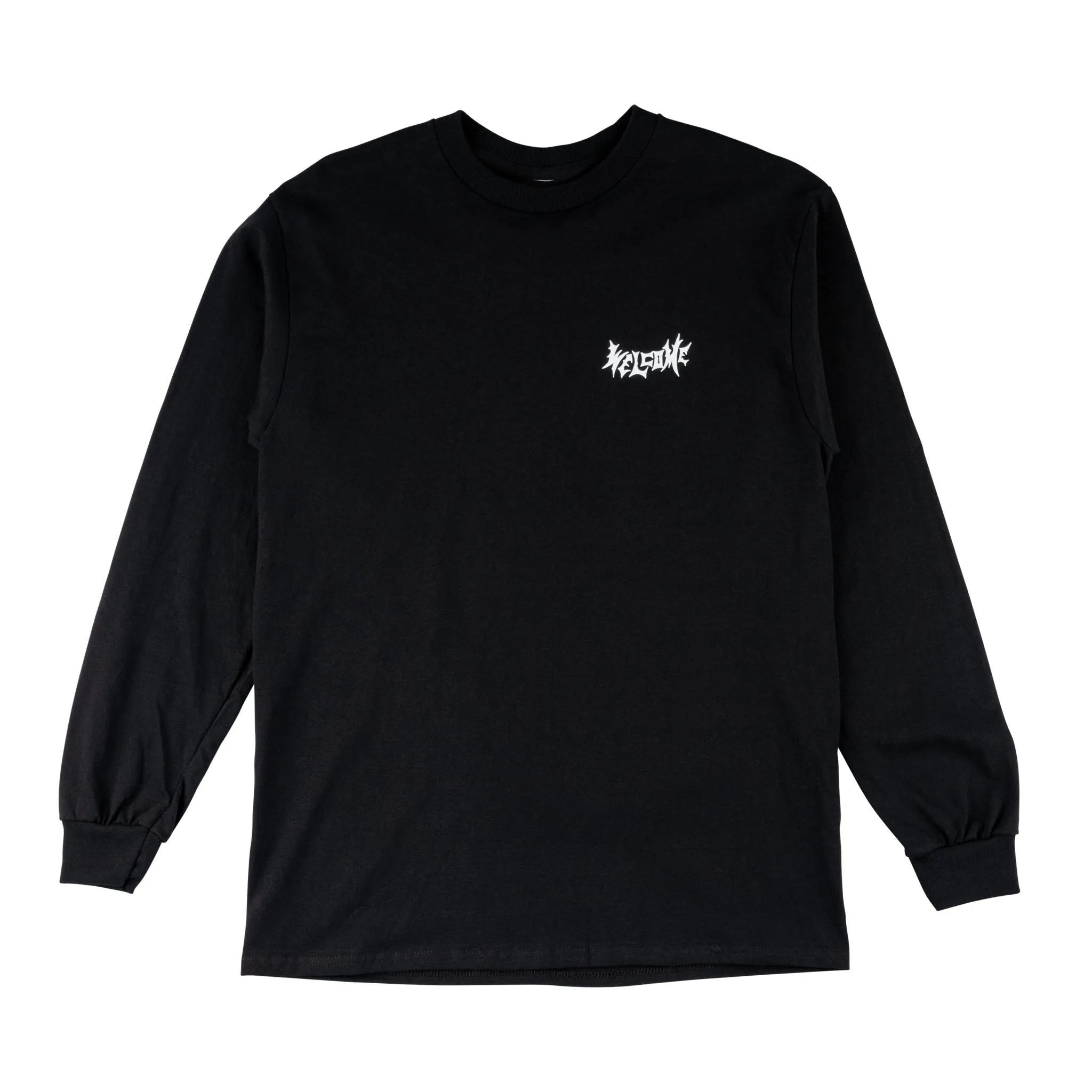 Twin Vamp Long Sleeve Tee - Black
