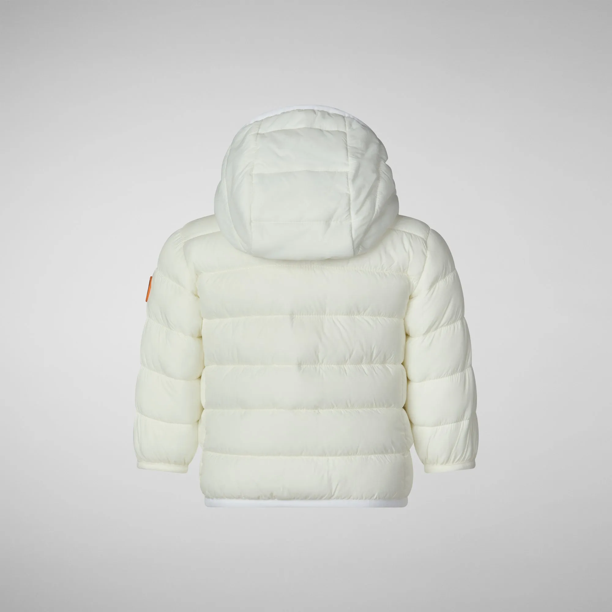 Unisex kids' animal free puffer jacket Wally in off white