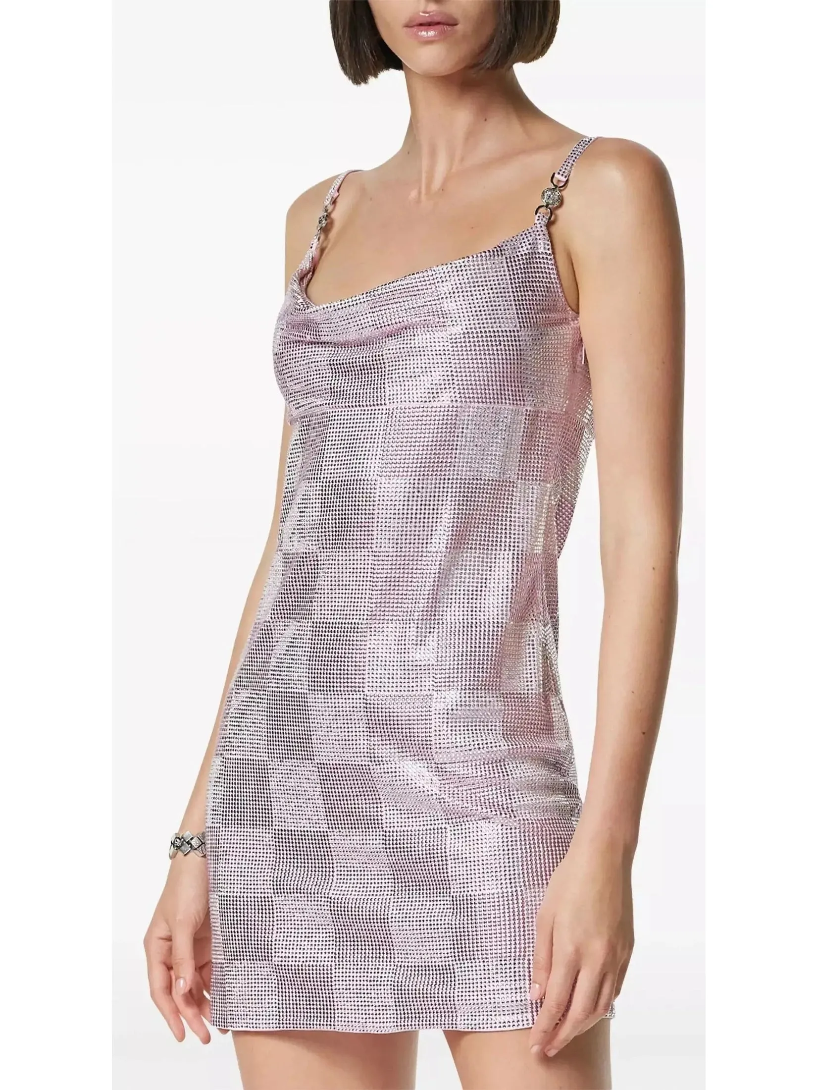Women’s Crystal Checked Mini Dress